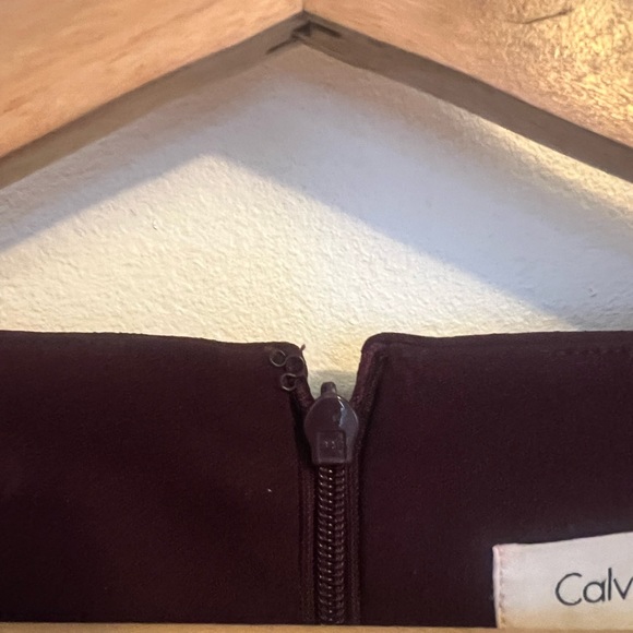 Calvin Klein Maroon Sheath Dress - Picture 9 of 10